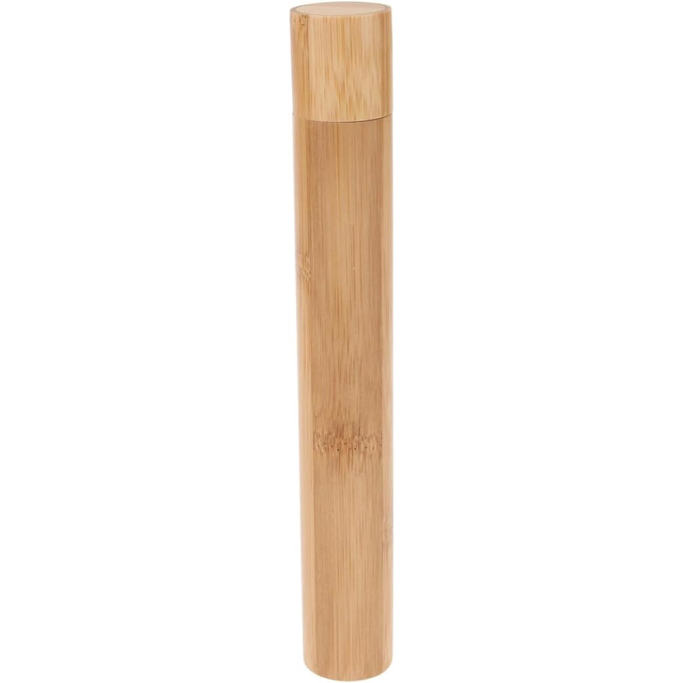 Hkhbjs Bamboo Toothbrush Box Natural Material Portable Toothbrush Case For Travel Storage Holder