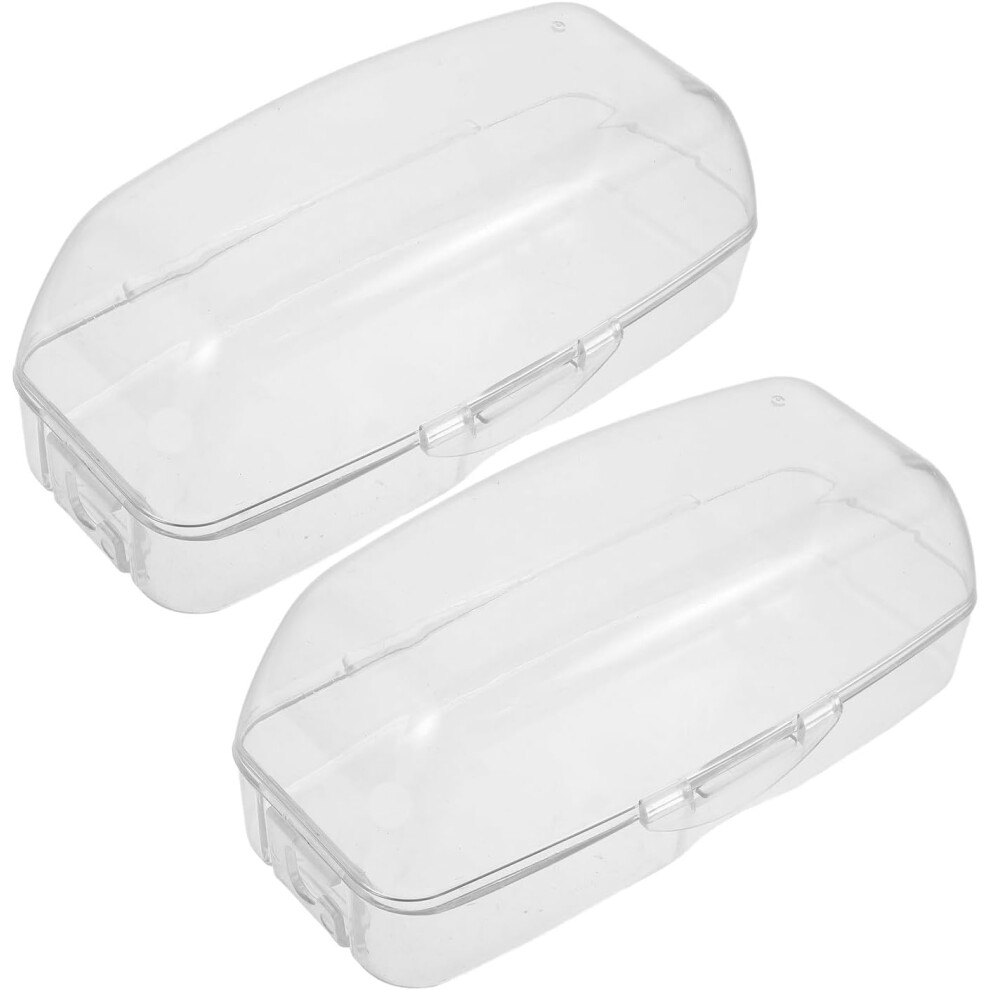 Hkhbjs 2Pcs Swimming Goggles Case: Transparent Plastic Swim Goggle Holder