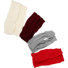 8 Stück Daumenloch-Armstulpen, gestrickte fingerlose Handschuhe, lange Thermostrickfäustlinge