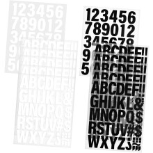 12 Sheets Vinyl Letters Iron Numbers Letters for Clothing Iron Alphabets Heat Transfers Numbers Clothes Stickers