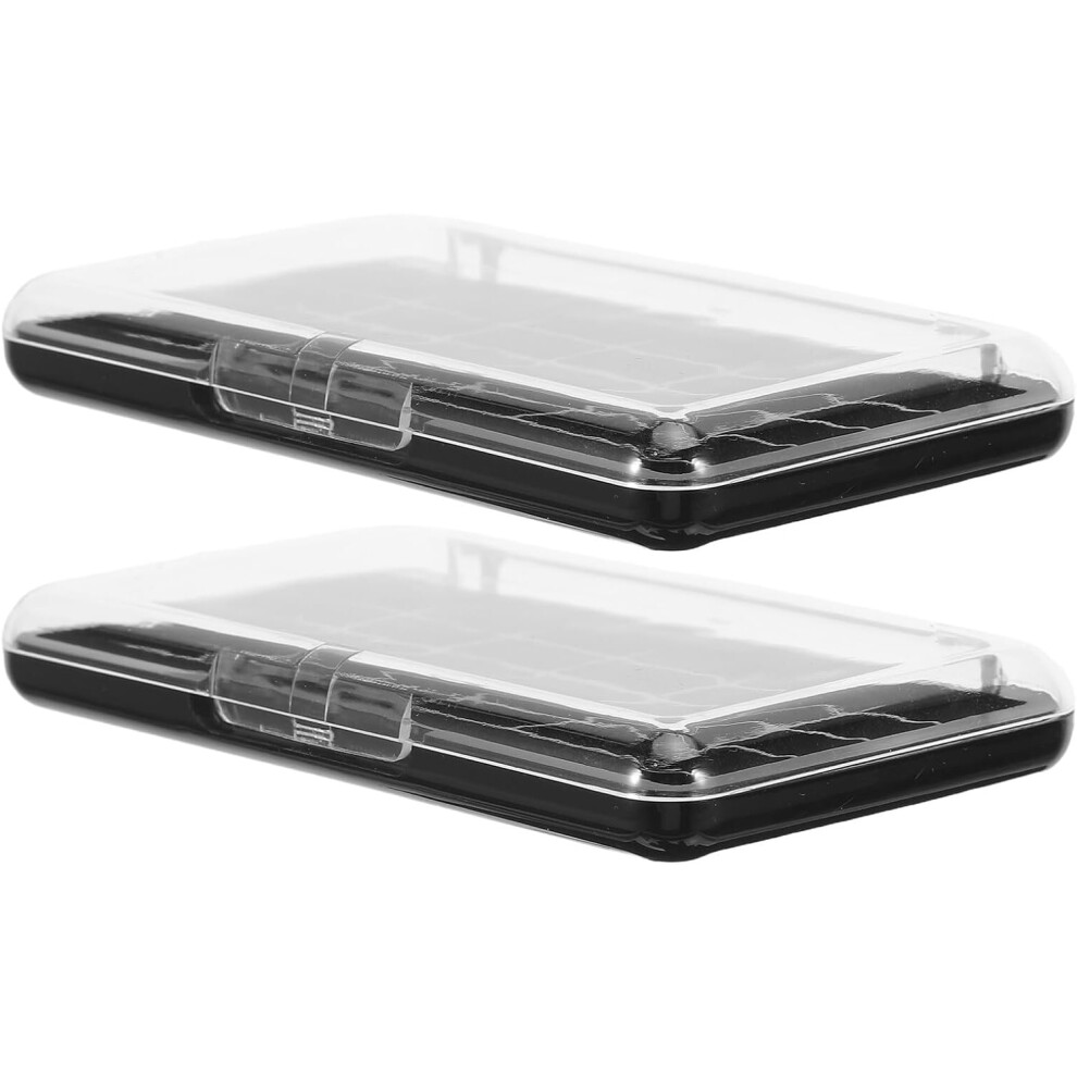 Hkhbjs 2Pcs Lid Empty Eyeshadow Box Refillable Makeup Palette Case For Diy Eyeshadow Storage
