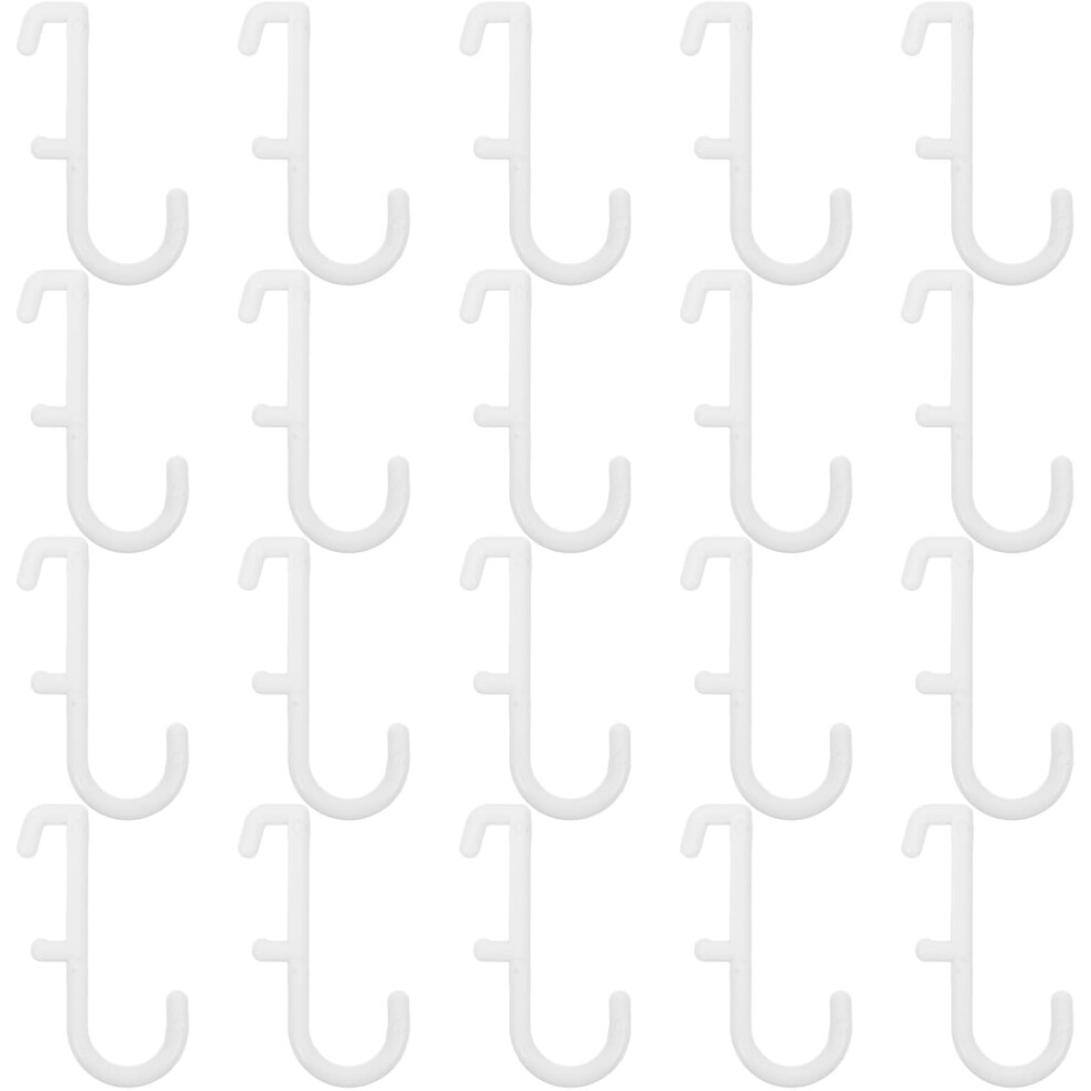 20Pcs Pegboard Hooks Kit J Hooks For Pegboard Garage Storage Plastic Hangers Fits For Craft Utility Shelf Space Saving 5455468289965