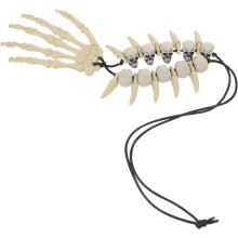 Retro-Totenkopf-Halskette, auffälliges Punk-Schmuckdesign, Totenkopf-Anhänger für Gothic- und Horror-Fans, Halloween-Schmuck