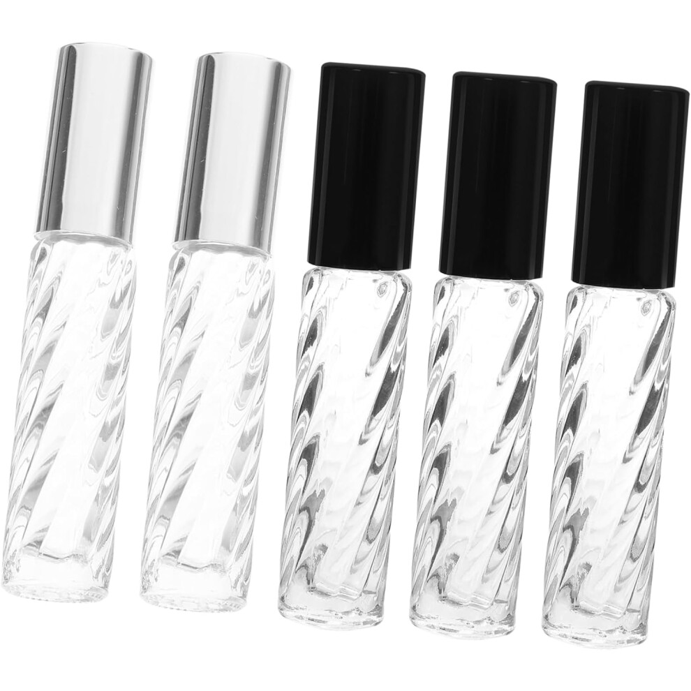 Hkhbjs 5Pcs 5Ml Empty Glass Roller Bottles For Essential Oils And Perfume