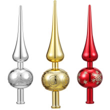 3-teiliges Set Weihnachtsbaumspitzen-Sternornamente für die Weihnachtsdekoration
