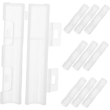 Tampas protetoras da escova de maquiagem transparente de 10pcs mangas tampas da escova cosmética do plástico à prova de poeira
