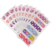 10 vellen EHBO-pleisters met cartoonprint, ademend, voor jongens en meisjes.