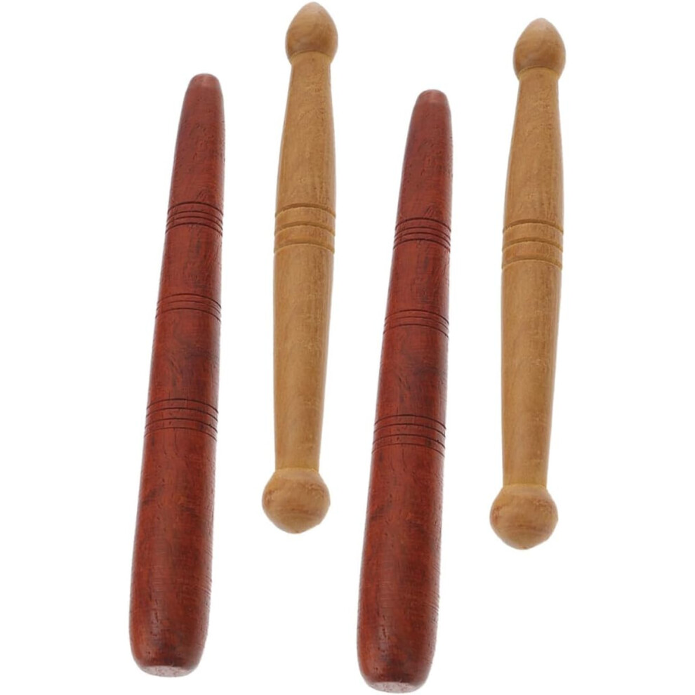 Hkhbjs Wooden Massage Sticks Acupressure Tool For Foot And Hand 4Pcs Safe To Use Manual Muscle Massage