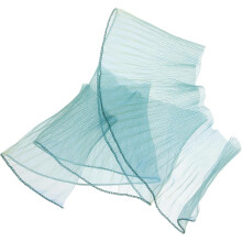 Green Gradient Mermaid Organza Fabric Ruffle Edge, 1 Meter Decorative Dress Lace Material