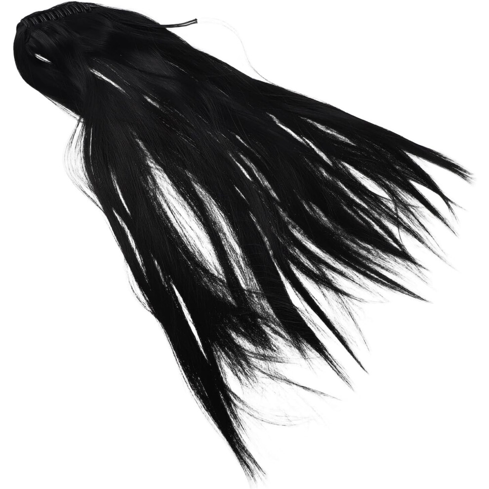 Hkhbjs Claw Clip Ponytail Extension: 24Inch Long Straight Ponytail Extensions Synthetic Hair Pieces Claw Clip In Hair Wig