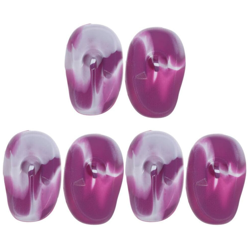 Hkhbjs 3 Pairs Soft Silicone Ear Cover, Hairdressing Dye Coloring Ear Cover Protector Hair Salon Earmuff Ear Caps