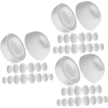 24 pares de inserções de orelha de substituição de pontas de silicone compatíveis com auriculares sem fio Pro e orelha elástica Pro