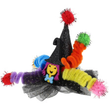 Clown Hat Hair Clip: Witch Hat Hair Clip - Halloween Barrette for Girls Festival Party - Halloween Cosplay Wizard Party Favor