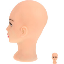 Schaufensterpuppenmodell für Perücken, PVC-Haarteilständer, tragbarer Perückenständer, stabile Perückenpräsentation