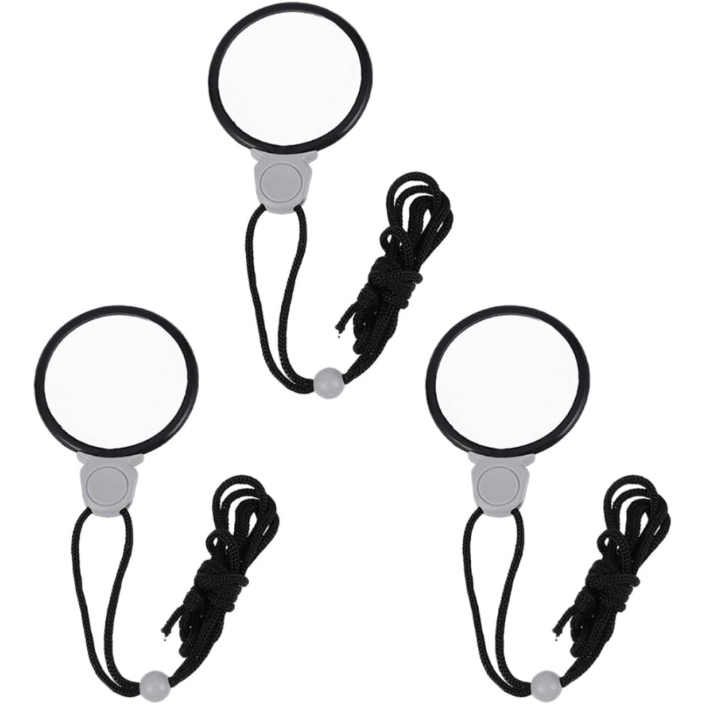 Hkhbjs 3Pcs Hanging Magnifying Glass Convenient Explore Magnifier Household Lanyard Magnifier Reading