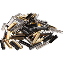 80 Stück DIY-Schnürsenkelspitzen, Reparatur von Metallschnürsenkelköpfen, geformte Schnürsenkelenden, glatte Enden