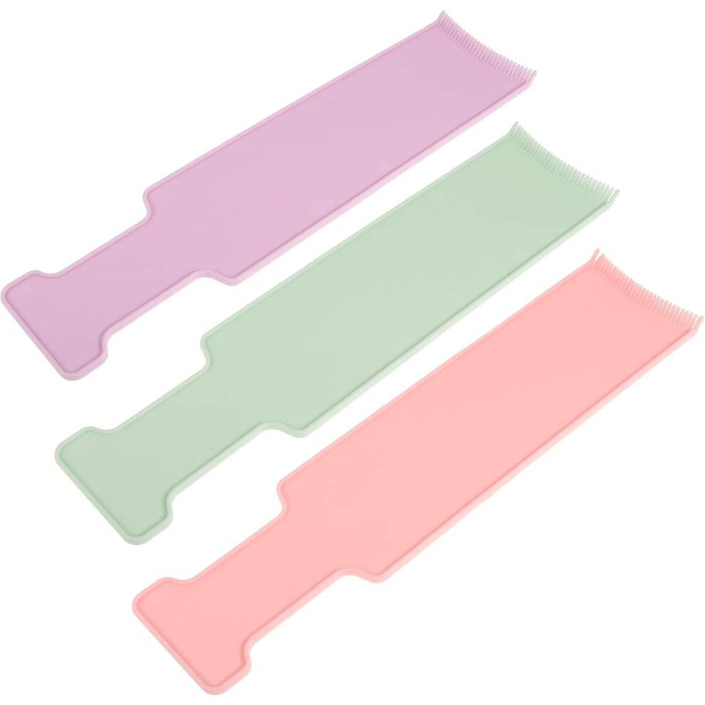 Hkhbjs 3Pcs Hair Dye Highlighting Board Styling Comb For Hair Coloring Highlighting Paddle