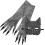 Halloween Strass Katzenmaske Cosplay Set Handschuhe 1