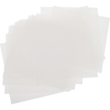 24 stk. 15 x 15 cm melkeaktige, gjennomsiktige sjablongark for kjæledyr, for utskjæring og plastmaler