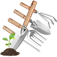 Gartengeräte-Set mit Wasserhähnen und Edelstahlteilen für die Gartenarbeit, geeignet für Männer und Frauen