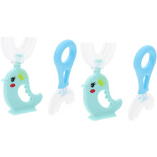 ks zubných kefiek v tvare U pre chlapcov a dievčatá, silikónová kefka na čistenie zubov pre chlapcov a dievčatá