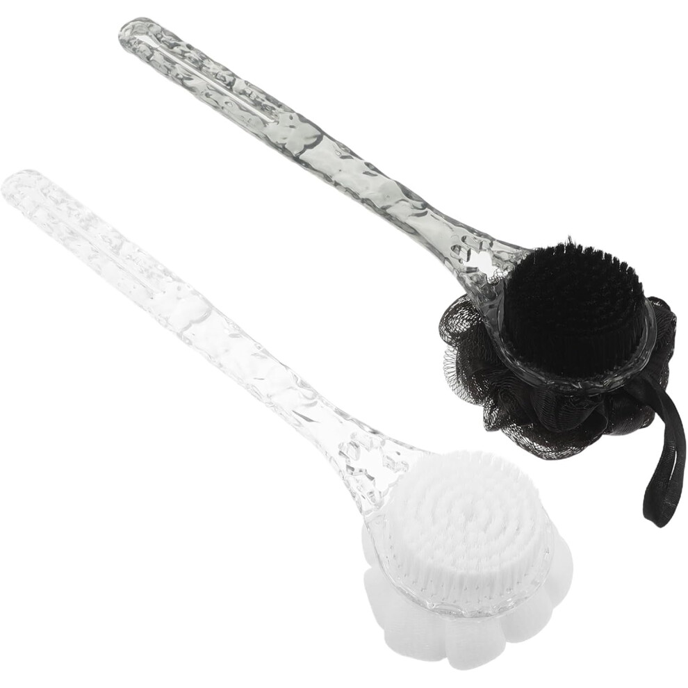Hkhbjs 2Pcs Back Cleaning Shower Brush: Body Scrub Brush With Long Handle - Exfoliating Loofah For Men And Women