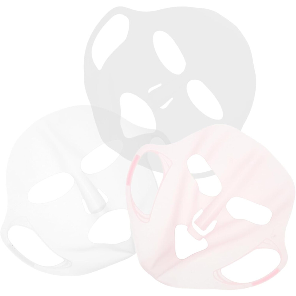 Hkhbjs 3Pcs Silicone Ear Hook Facial Mask Cover Prevents Evaporation Reusable For Skincare Use At Home Salon