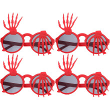 4pcs Halloween Funny Glasses Novelty Skull Eyewear Party Favors for Adults Skeleton Eye Glasses