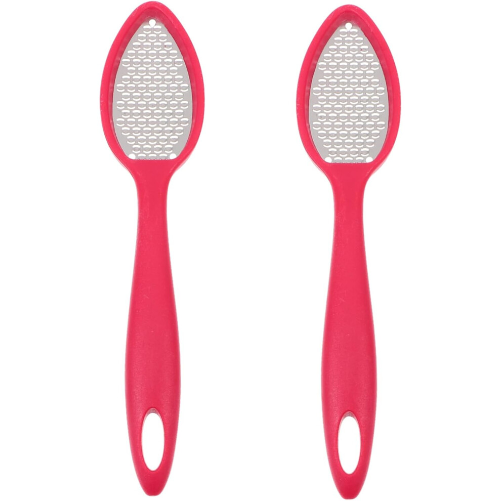 Hkhbjs 2Pcs Stainless Steel Foot File Rasp Professional Pedicure Callus Remover