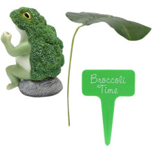1 Set freistehende Froschstatue, lebensechte Froschdekoration für den Außenbereich, Kunstharzornament