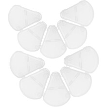 Escova de maquiagem 10pcs cobre tampas protetoras para cabeças de escova a prova de poeira de viagem em casa