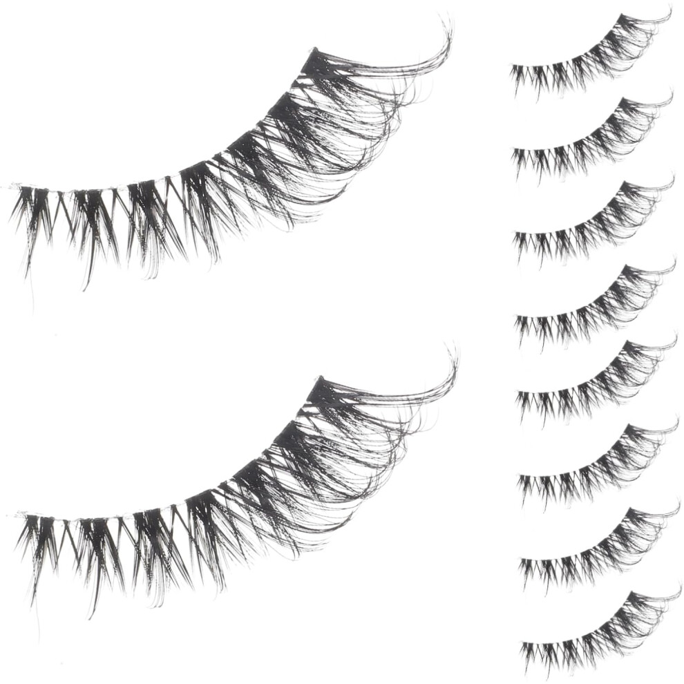 Hkhbjs 5Pairs Fake Eyelashes Artificial Lashes For Makeup Bulk Lashes Strip Eye Extension For Cat Eye Look