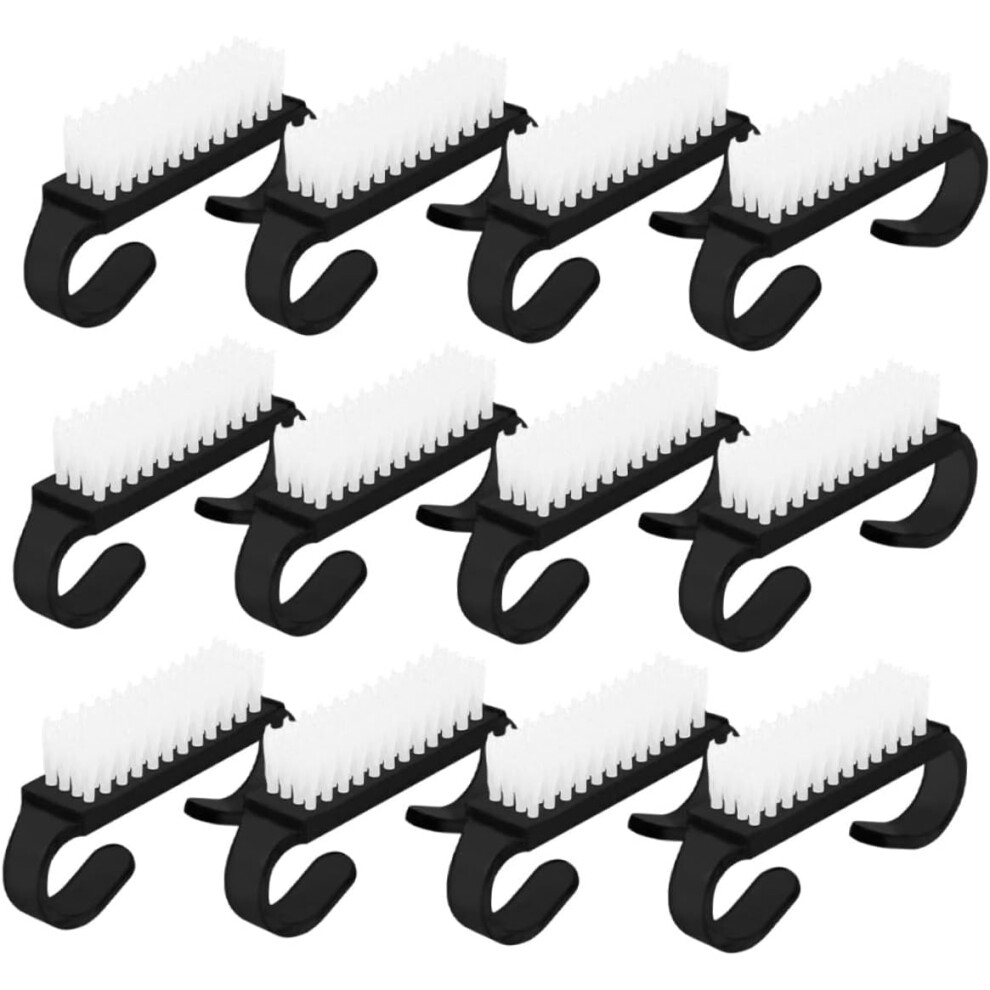 Hkhbjs 12Pcs Nail Scrubbing Brushes With Handle For Manicure Cleaning And Nail Dust Cleaner For Home And Travel Use