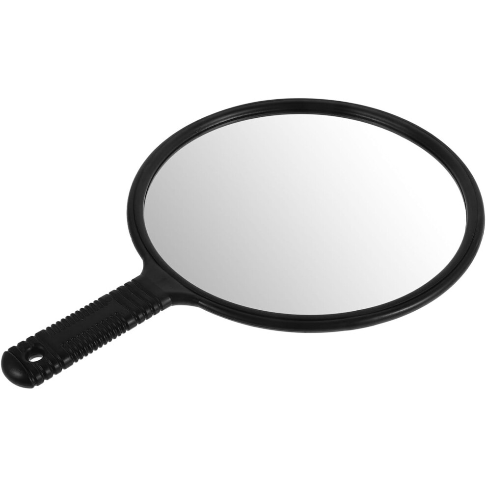 Hkhbjs Large Hand Held Round Mirror For Barber Salon Self Haircut Portable Travel Makeup Mirror Handle