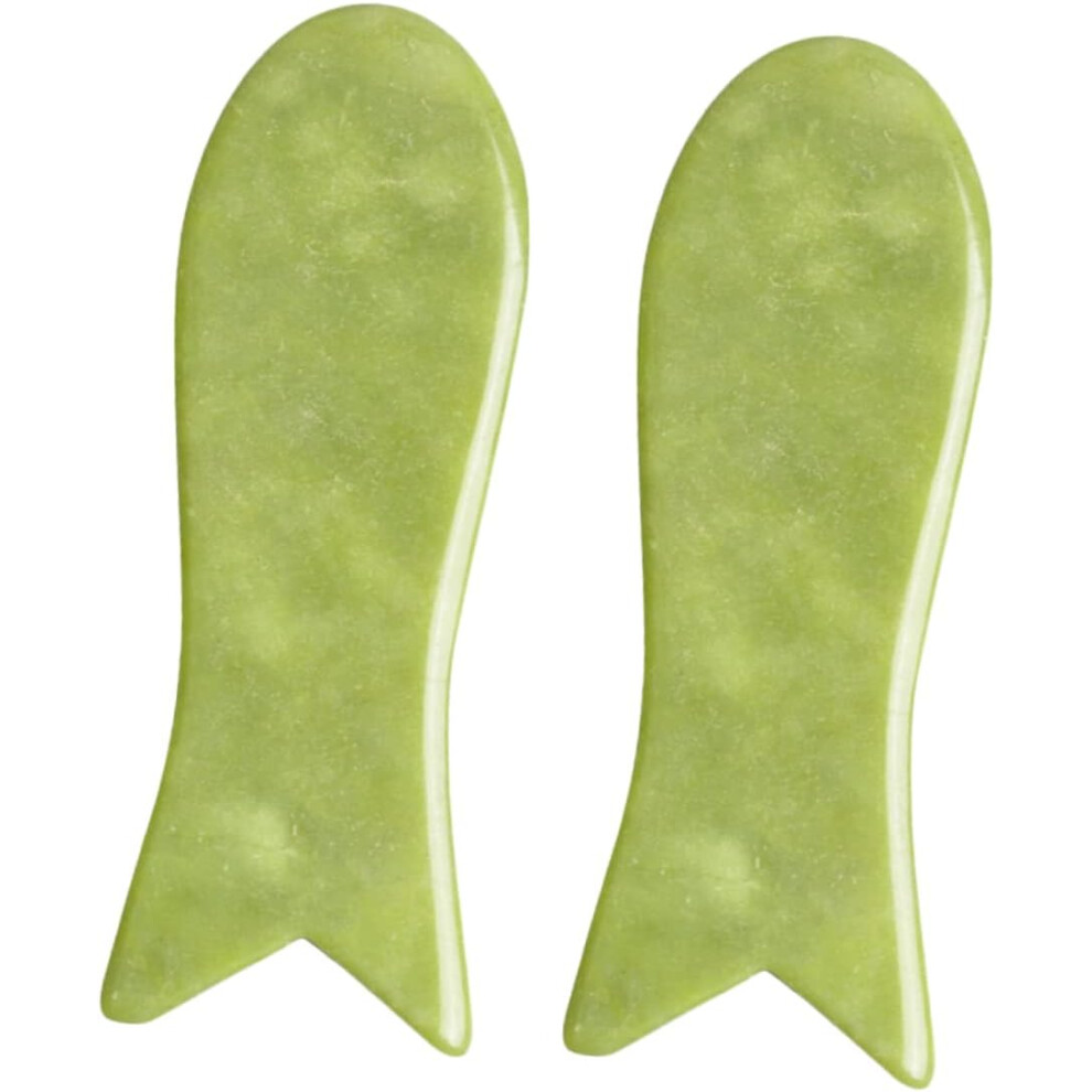 Hkhbjs 2Pcs Jade Smooth Scraping Boards Gua Sha Boards For Body Scraping