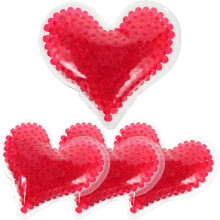 4pcs Heart Shaped Gel Ice Pack Reusable Cold Packs for Injuries and Muscle Fatigue Versatile and Lightweight Gel