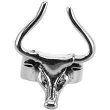 Gioielli da dito unici e vintage con toro alla moda per uomo e donna, un vero e proprio pezzo forte decorativo.