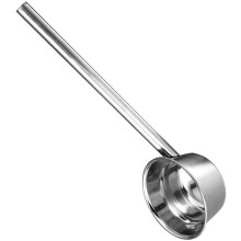 Cucchiaio da acqua in acciaio inox a manico lungo e spesso, ideale per la cucina, mestolo per zuppa.