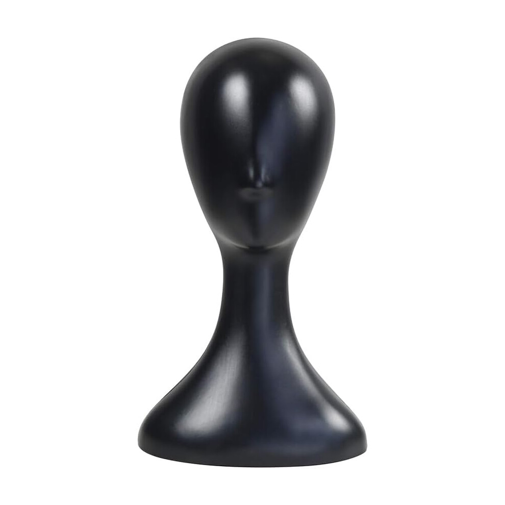 Hkhbjs Unisex Black Women Mannequin Head Display Stand For Hats Wigs Hairpieces And Scarves Lightweight Portable Polystyrene Head Model