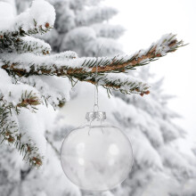 20 Stück befüllbare Weihnachtskugeln