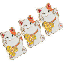 3 kpl onnekas kissa rintaneula japanilaistyylinen kissa rintaneula kawaii rintaneula tee-se-itse vaateasuste huivi neula