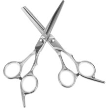 Professionele haarschaar, 2 stuks, effileerschaar, roestvrij staal, draagbaar en handig kappersgereedschap voor thuis en in de salon.