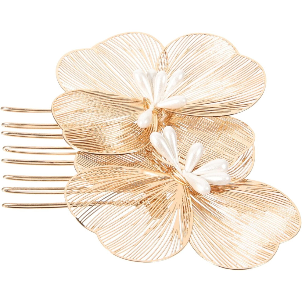 Hkhbjs Flower Hair Comb Bridal Hair Accessory For Weddings Engagements And Proms Lightweight And Easy To Use Headdress