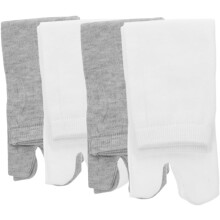 4 Paar mittelhohe Tabi-Socken, Unisex, Zehensocken aus Baumwolle, für Laufen, Wandern, Sneaker, Sandalen und Freizeitkleidung