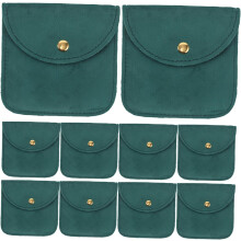 10 Samt-Schmuckbeutel, kleine Täschchen für Damen, elegante Aufbewahrungsbeutel für Reisen