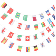 Internationales Fußballturnier Flaggenkette Dekorative Flaggenkette Fußballparty Wimpelkette Banner für Barparty