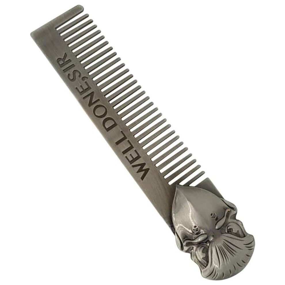 Hkhbjs Unisex Stainless Steel Fine Tooth Hair Comb For Men Scalp Comb For Dandruff Beard Styling Tool Compact And Portable