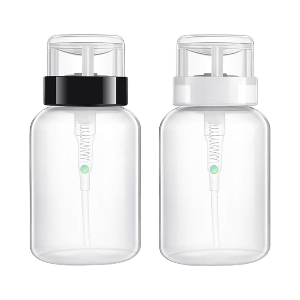 Hkhbjs Pump Bottle Dispenser, Clear Push Down Empty Lockable Pump Dispenser