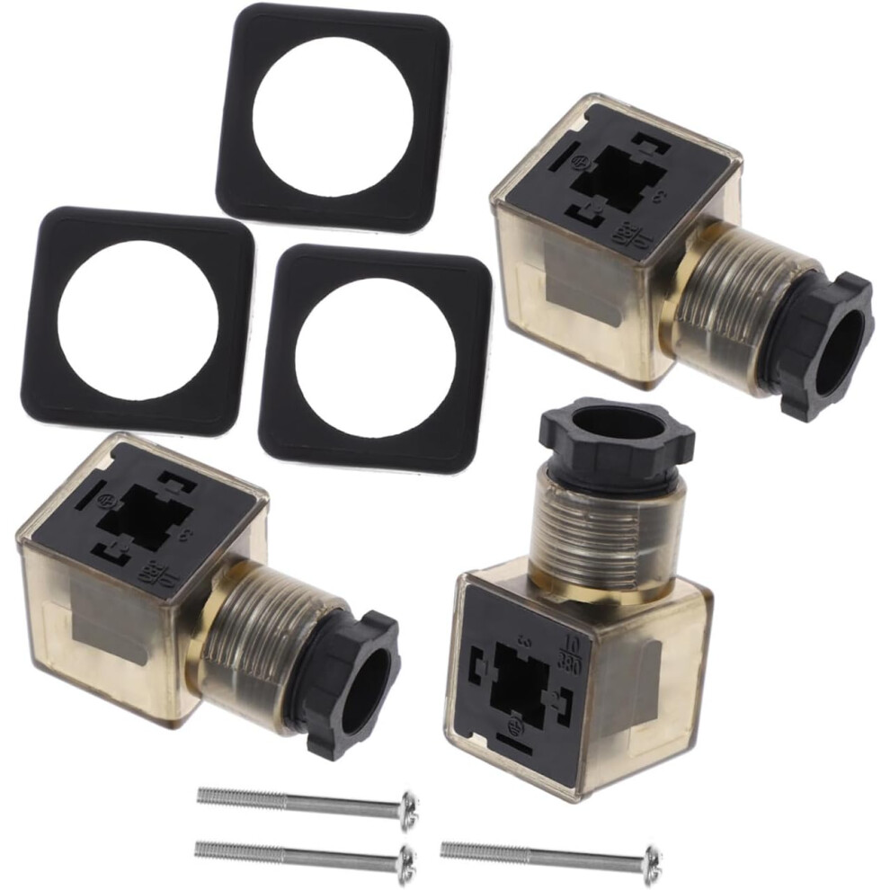 Solenoid Junction Box Light 3 Prong Connector Indicator Light Tea Pp Rubber For Solenoid Valves 5455468333651