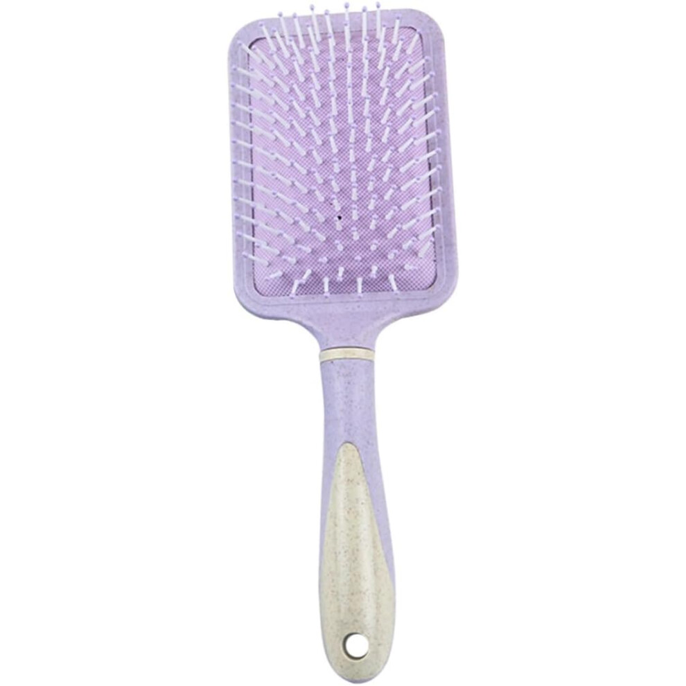 Hkhbjs Unisex Light/Purple Detangling Scalp Comb Straw Hairbrush Massage Paddle Hair Comb For Curly Tangled Hair Brush
